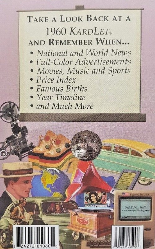 Seek Publishing Remember When KardLet 1960-1969 Famous Birthday Year Timeline gallery