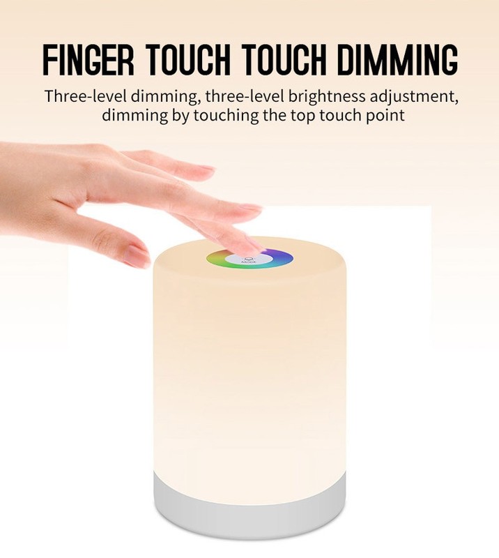 Color Changing Night Light Table Bedside Lamp for Baby Pet AA Battery Operated gallery