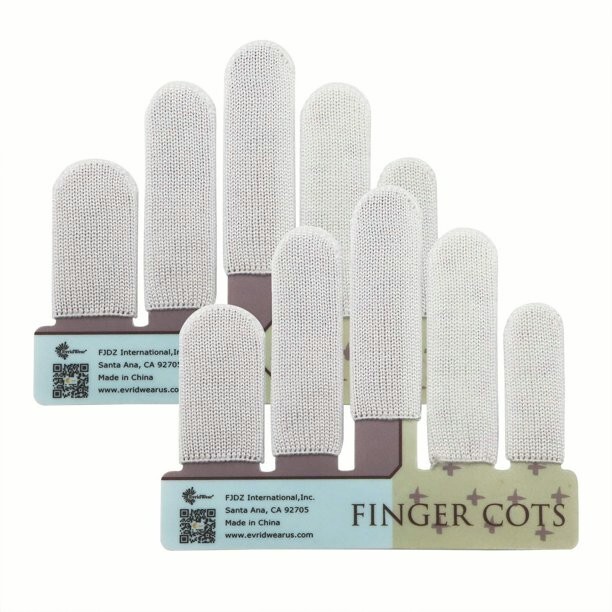 EvridWear Polypropylene Finger Cots, Reusable Toe Thumb Protector (10 Pcs) gallery