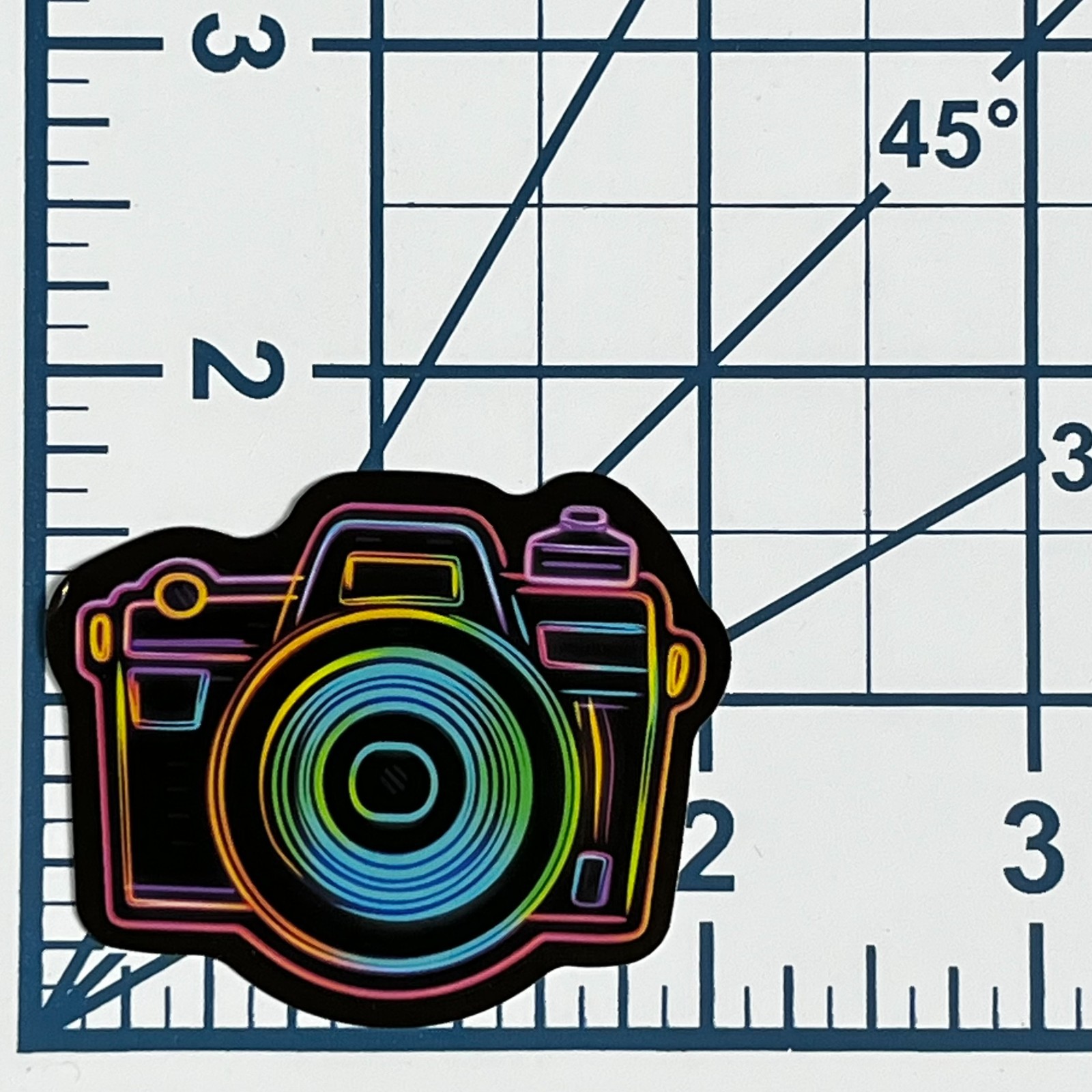 Retro Neon Camera Vinyl Sticker Photographer Aesthetic Decal Glow Art Gift gallery