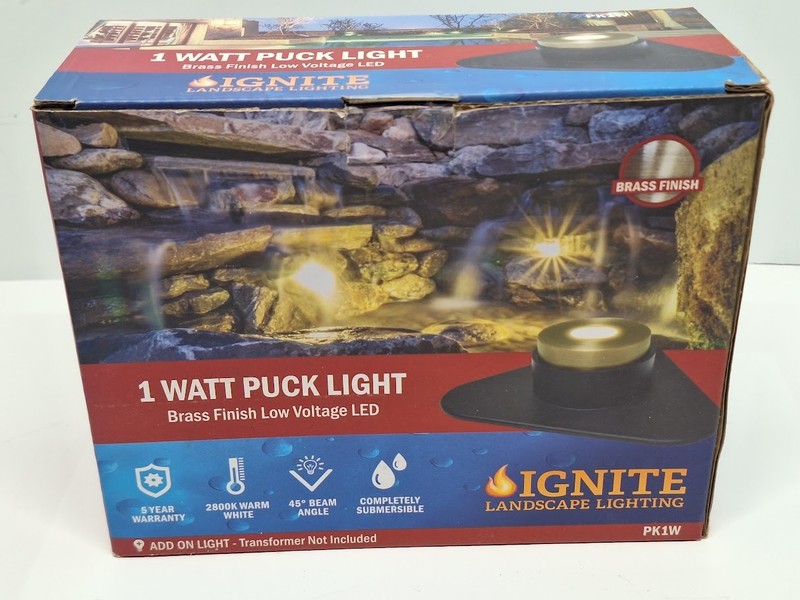 Anjon Ignite LED Brass Puck Light PK1W gallery