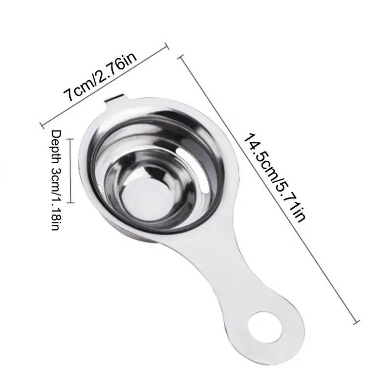 Egg Yolk White Separator – Easy Kitchen Gadget Sieve Tool for Baking & Cooking gallery