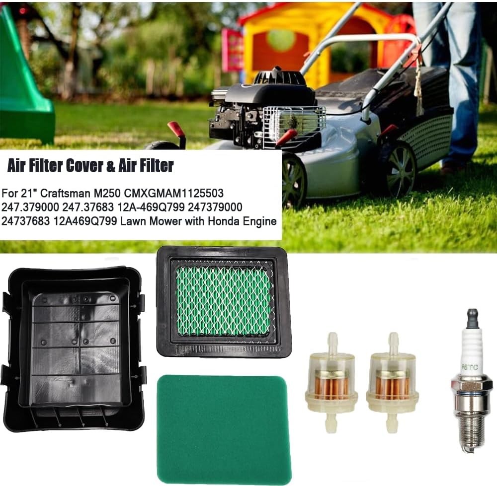 Air Filter Cover & Air Filter Compatible with 21"" Craftsman M250 CMXGMAM1125503 gallery