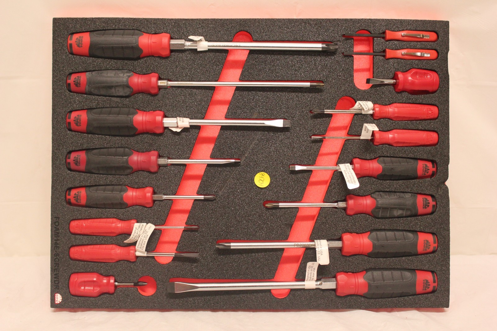 Mac Tools 17 Piece Screwdriver Set in Foam Insert FOAM14E-SCREWDR C2 gallery