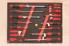 Mac Tools 17 Piece Screwdriver Set in Foam Insert FOAM14E-SCREWDR C2