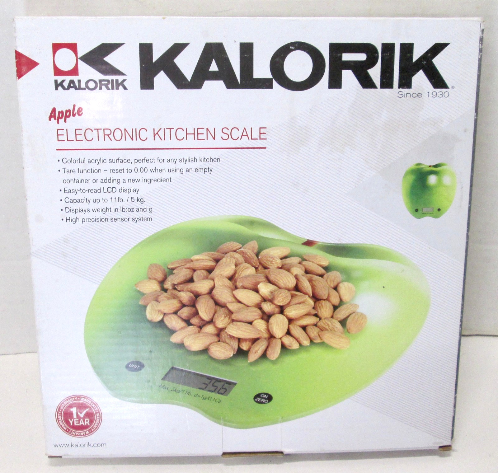 Kalorik Digital Electronic Kitchen Scale Green Apple - Up to 11 Pounds gallery