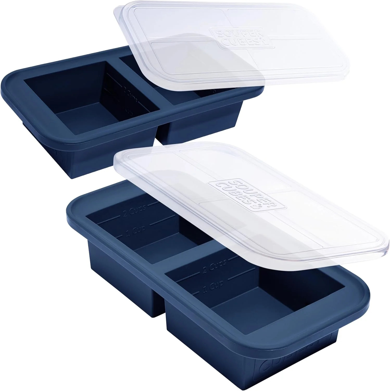 Souper Cubes 2 Cup Silicone Freezer Molds with Lids - Soup Cubes for Freezing La gallery