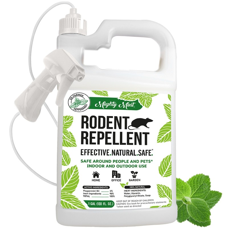 Mighty Mint 1 Gallon Mice Rat Rodent Repellent Spray, All Natural Peppermint Oil gallery
