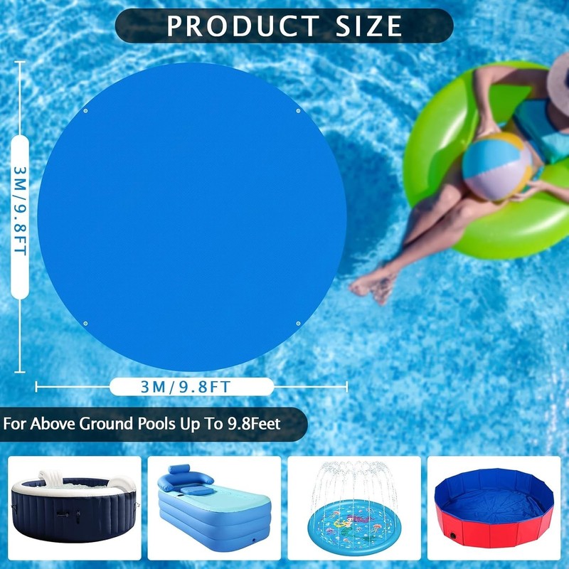 Durable 10 Ft Round Swimming Pool Ground Fabric - Puncture-Resistant Protector gallery