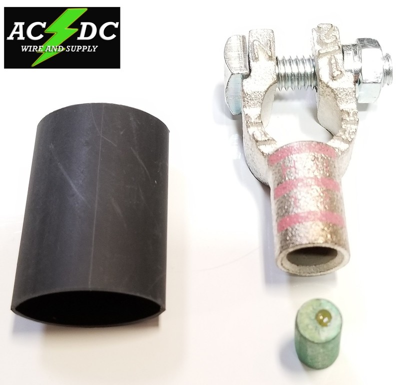 Battery Cable Ends Copper Top Post Terminal Connector Shrink Solder Slug Pellet gallery