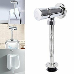 1x Urinal Toilet Flush Valve Button Type Manual Delay Automatic Shutoff New