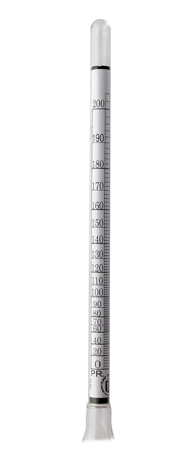 FastRack Name Hydrometer Alcohol 0-200 Proof and 1 Count (Pack of 1), Clear gallery