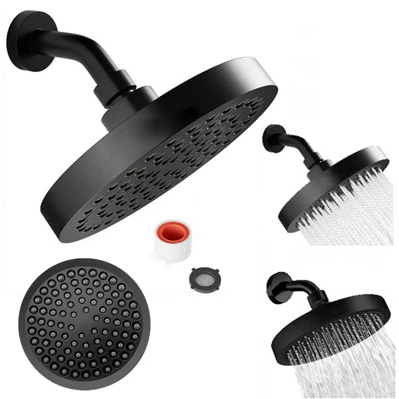 6 Inch Rainfall Shower Head, High Pressure Chrome Showerhead For Bathroom gallery