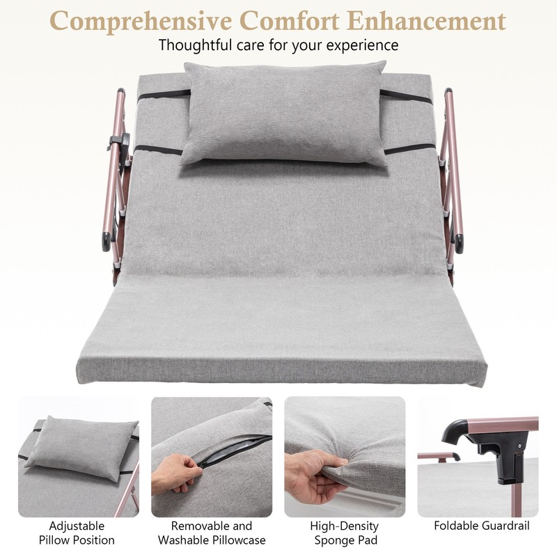 Electric Adjustable Bed Backrest, 300 lbs Weight Capacity, 4-68° Upgraded Liftin gallery