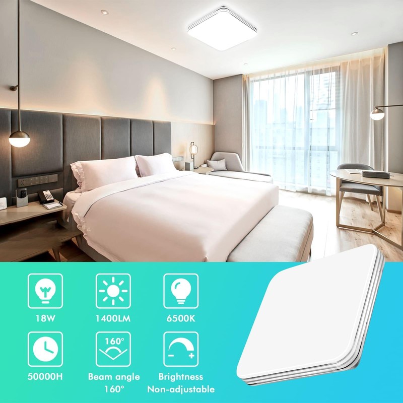 LED Ceiling Lights Flush Mount Ceiling Down Light Kitchen Lamp Fixture 18W-48W gallery