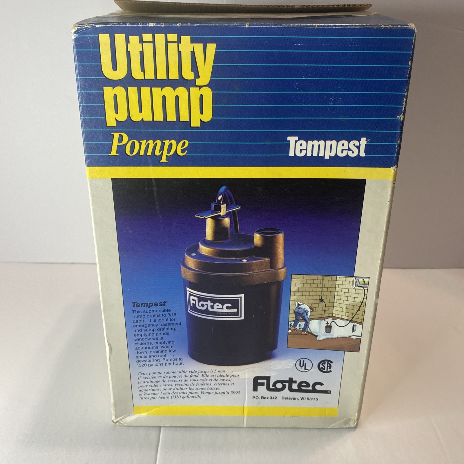 Flotec Tempest Submersible Utility Pump FP0S1300X 24.5 GPM 1/6 HP (3/16") New gallery