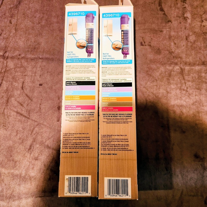 Whirlpool 4396710 Pur Replacement Refrigerator Ice & Water Filter Set Of 2 New gallery
