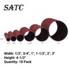 Aluminum Oxide Spindle Sanding Sleeves 4.5 Inch Length 80/120/240 Assorted Grit gallery