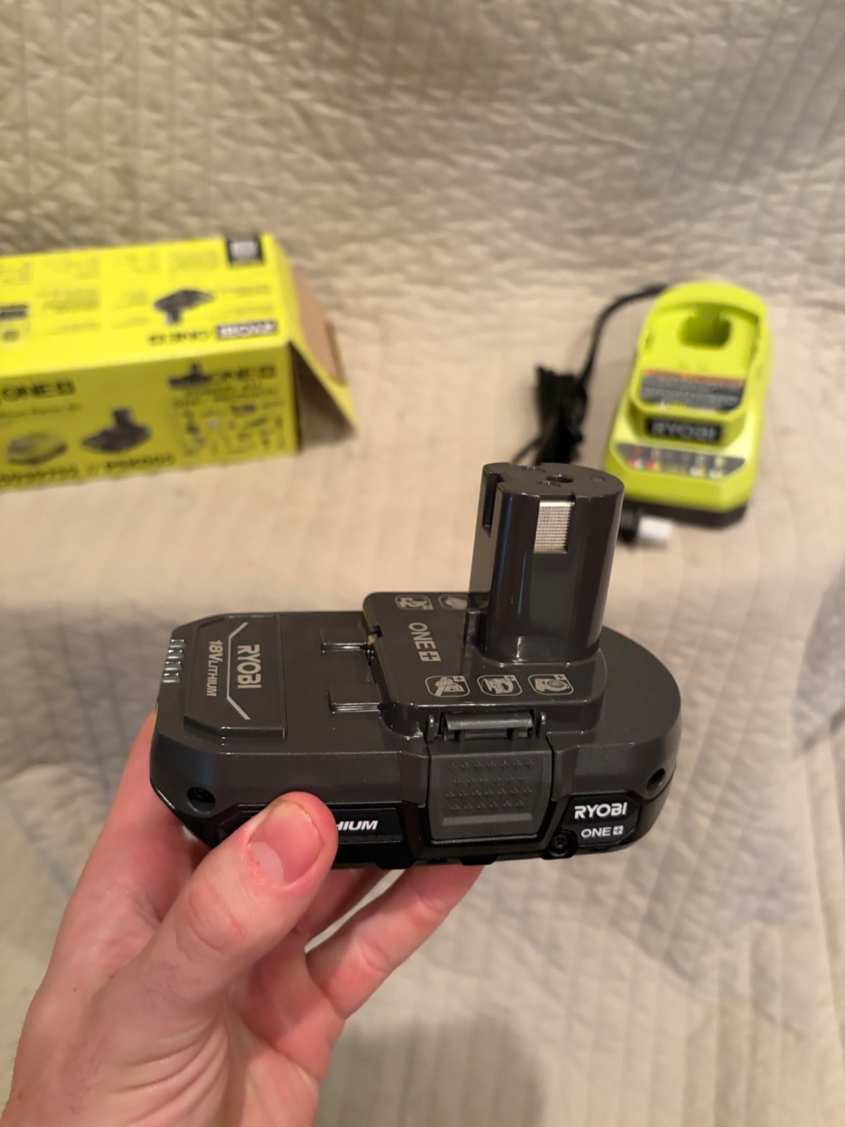 Ryobi PSK005 ONE+ 18V 2.0Ah Lithium Battery Starter Kit gallery