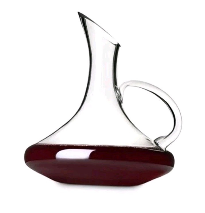 Handled Wine Decanter, Glass Carafe, Red and White Wine, Wine Capuli Decanter gallery