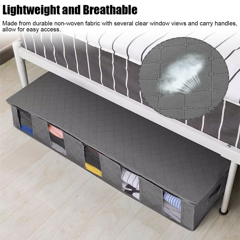 Large Under Bed Storage Organizer Containers [2 Pack] Clothes Organizers Bags gallery