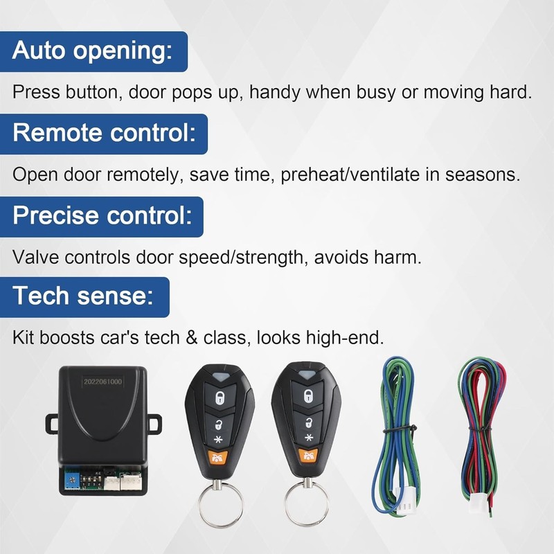 Innovative 2 Door Shaved Handle Door Popper Kit with Remote - 85 lb Adjustable gallery