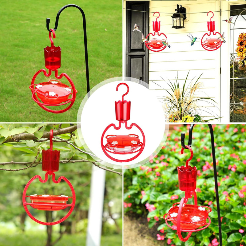 ORIENTOOLS Hummingbird Feeders for Outdoors Hanging 9.5 Oz Plastic Humming Birds gallery