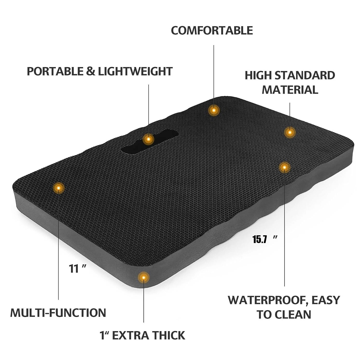 HOOPLE Extra Thick Kneeling Pad, Soft Foam Kneeling Cushion, Waterproof gallery