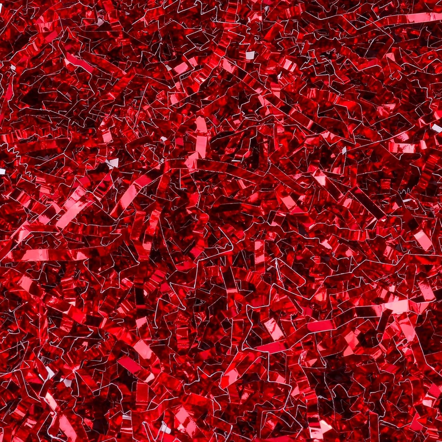 150 Grams Red Crinkle Cut Paper Shred Filler Package Stuffing Box Filler for gallery