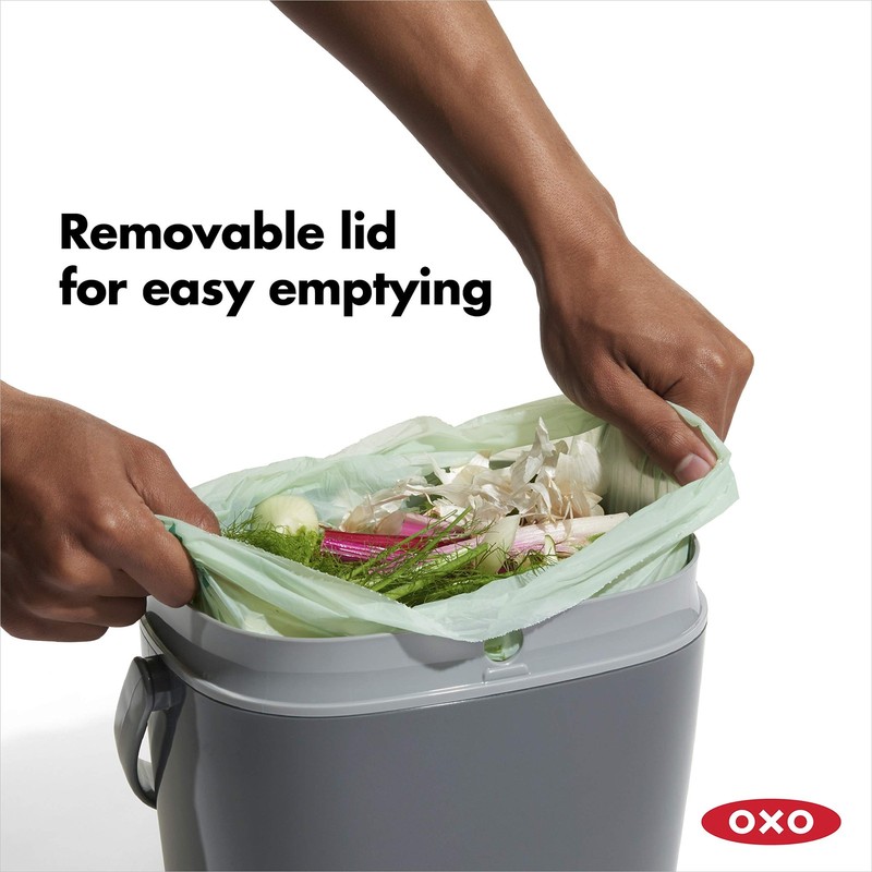 OXO Good Grips EASY-CLEAN COMPOST BIN - CHARCOAL - 1.75 GAL/6.62 L gallery
