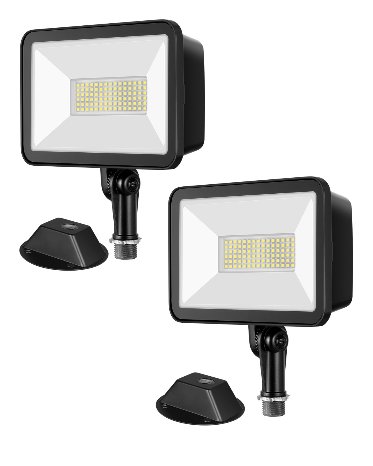 EDISHINE 2-Pack 73W LED Flood Light, Super Bright 10000LM 5000K Outdoor Security gallery
