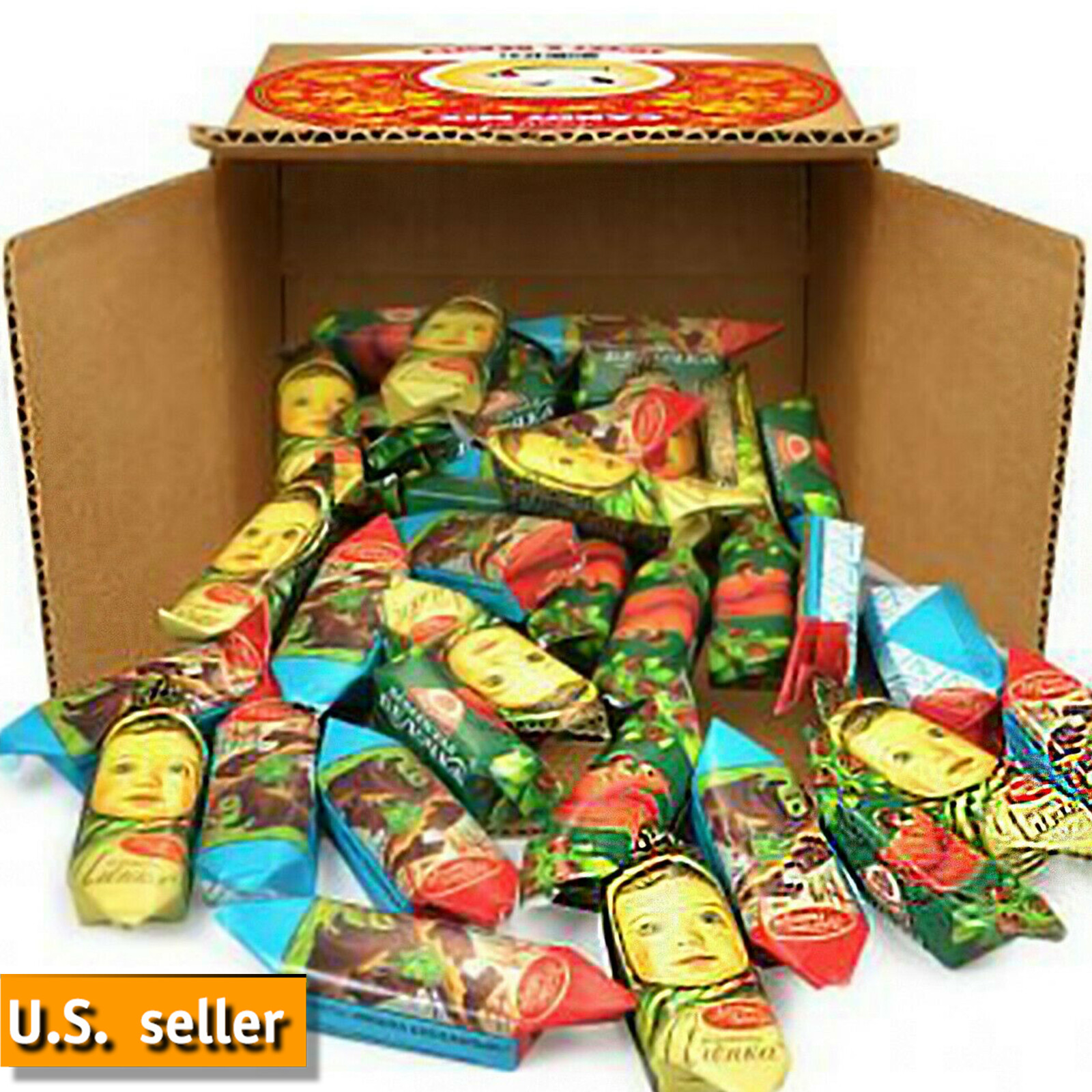 Russian Chocolate Candy Sweets Mix Mishka Kosolapiy, Belochka & Alenka 1lb/450g gallery