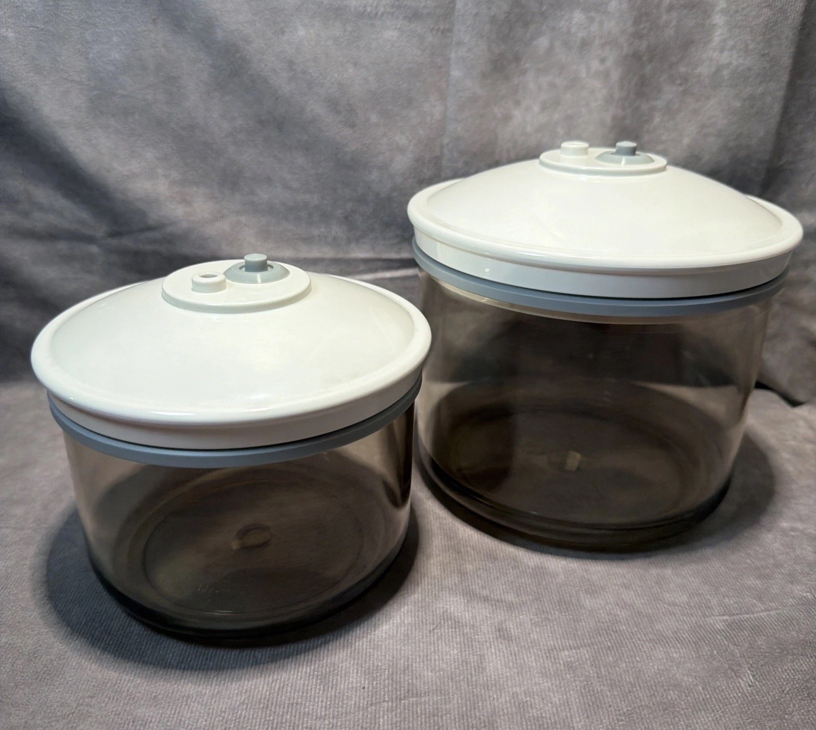 Food Saver Vacuum Seal Containers Clear -Set of 2: 50oz & 25oz gallery
