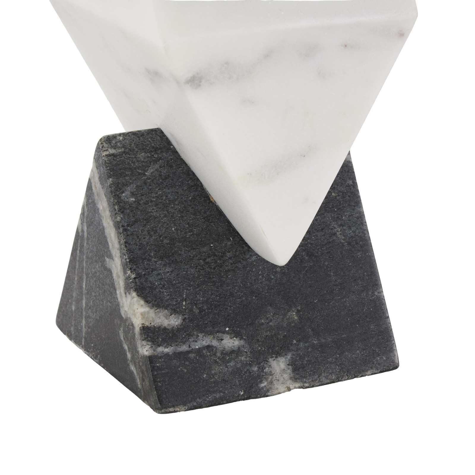 Deco 79 Marble Geometric Decorative Sculpture Stacked Pyramid Home Decor Stat... gallery
