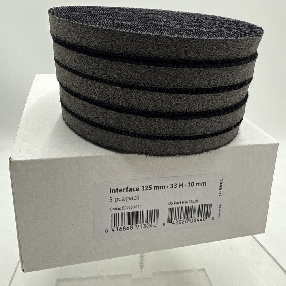 For Mirka Interface Pad Sander 5" x .39" Height Hook and Loop 33 Holes 5 pcs
