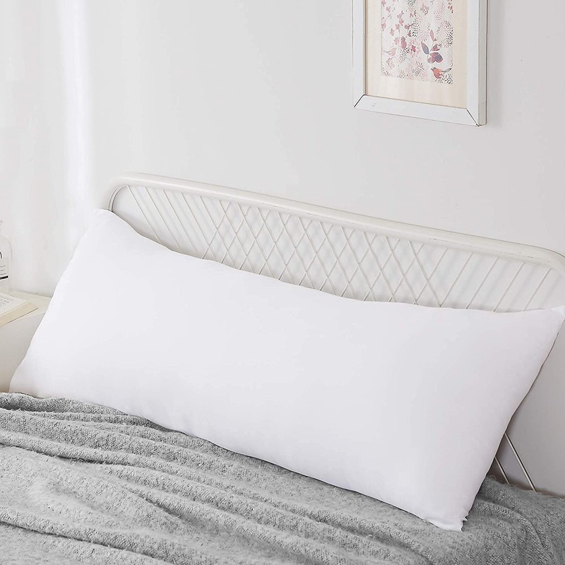 Fluffy Bed Sleeping Side Sleeper Body Pillow Insert, Long 20” x 60”, White gallery