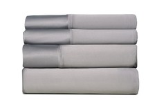 SHEEX Active Comfort Cooling Sheets Queen Pewter 4pc Moisture Wicking Breathable