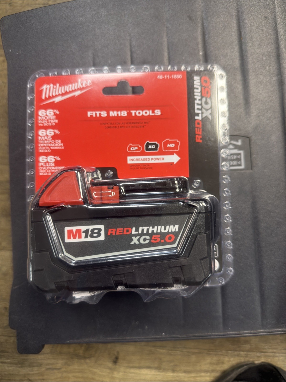 Milwaukee M18 REDLITHIUM XC5.0 Extended Capacity Battery Pack - Black... gallery