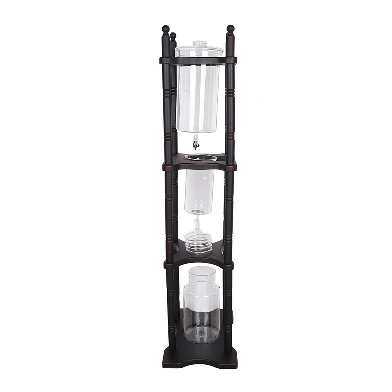 Cold Drip Coffee Maker, Cold Brew Coffee Tower Slow Drip Cold Brew Maker Brown gallery