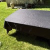 Black polyester rectangular tablecloth 72x120 gallery