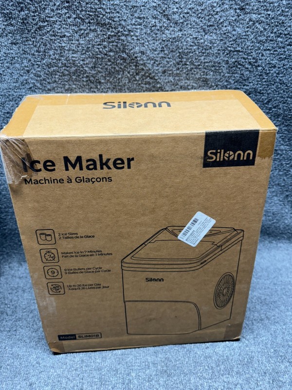 Silonn Ice Maker Countertop 9 Cubes Ready in 6 Mins 26lbs in 24Hrs Self-Cleaning gallery