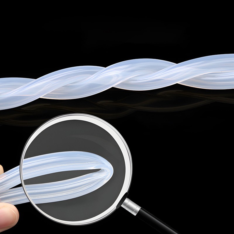 Clear Translucent Food Grade Silicone Vacuum Tube Beer Hose Pipe Soft Rubber gallery