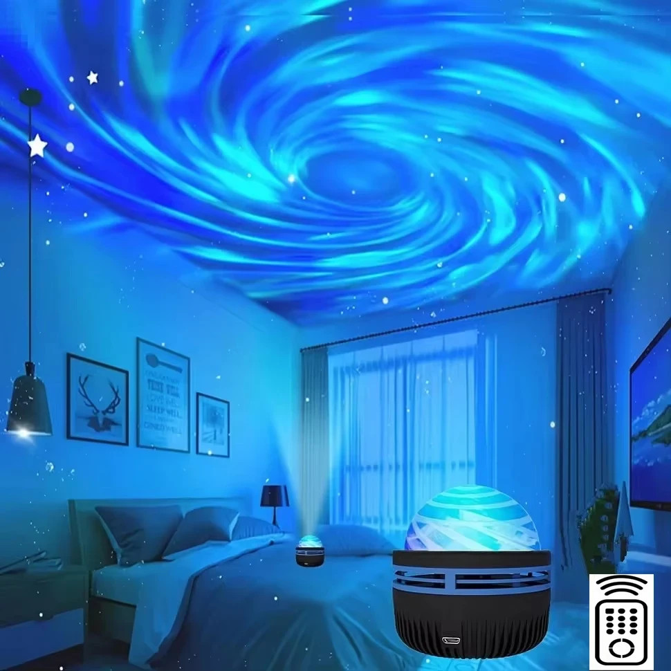 1pc Galaxy Star & Ocean Wave Projector Night Light (7 Colors) gallery