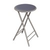 Lavish Home Folding Stool - Backless 24-Inch with 225lb 24 Inch, Grey gallery