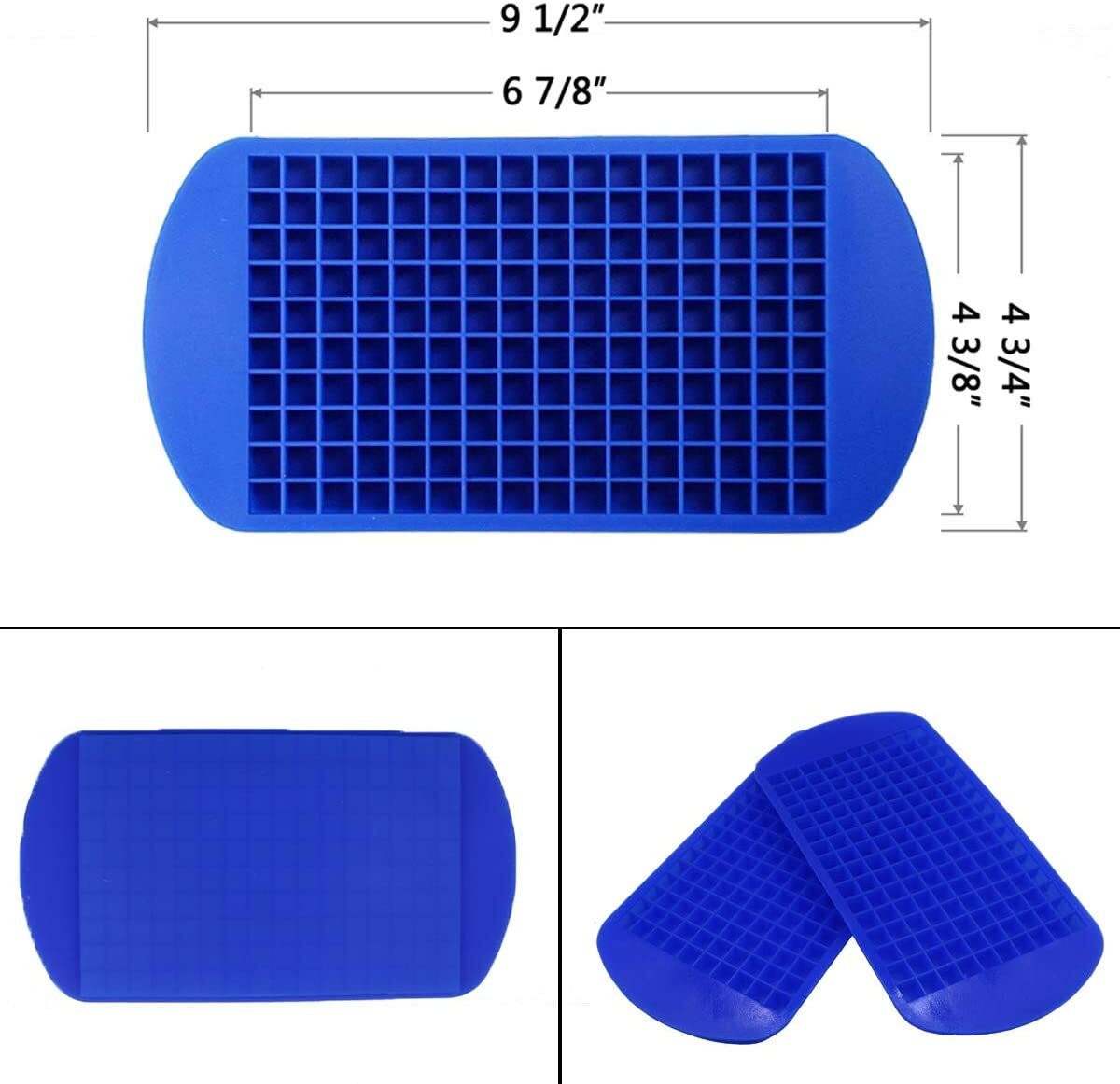 Ice Cube Maker Molds 160 Grids Mini Small Trays Silicone Bar Whiskey Cocktails gallery