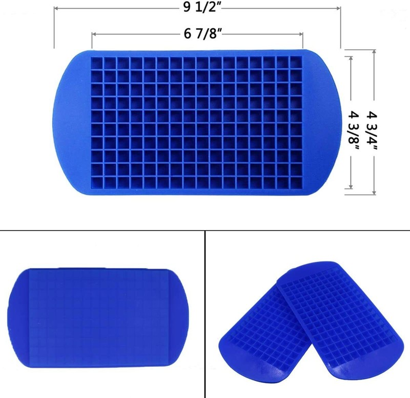 Ice Cube Maker Molds 160 Grids Mini Small Trays Silicone Bar Whiskey Cocktails gallery
