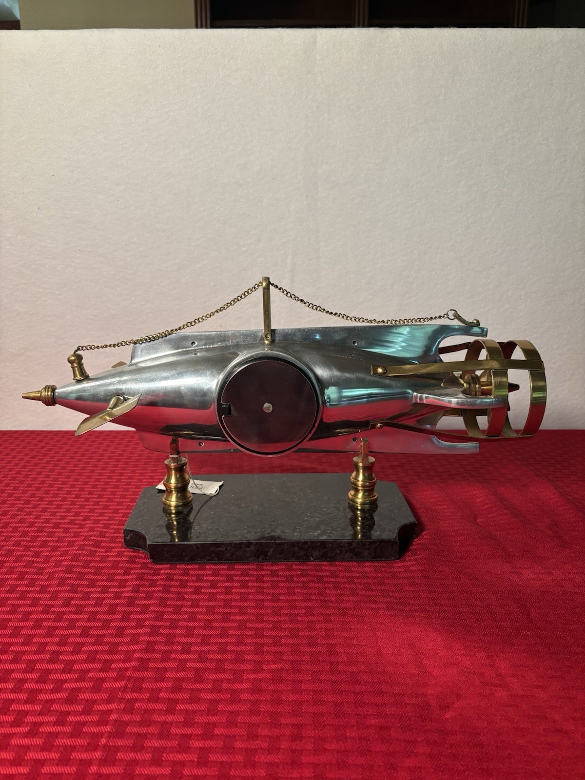 Estate Pendulux Nautilus Clock 20,000 Leagues Under the Sea Granite Base gallery