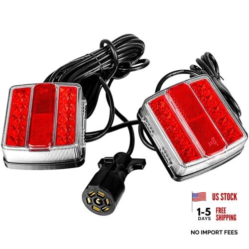 24ft Magnetic Trailer Light Kit with 7-Pin Plug—IP68—Towing gallery