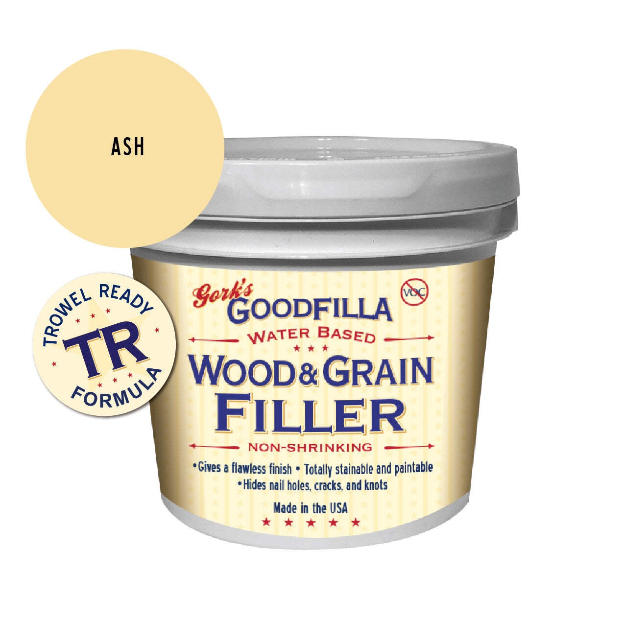 Trowel-Ready Water-Based Wood & Grain Filler gallery