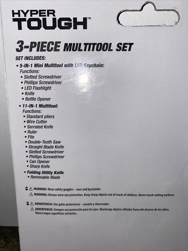 Brand New Hyper Tough 3-piece Multitool Set gallery